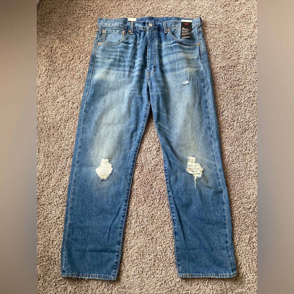 Levi's Selvedge 1950’s distressed straight leg 38x32 NWT